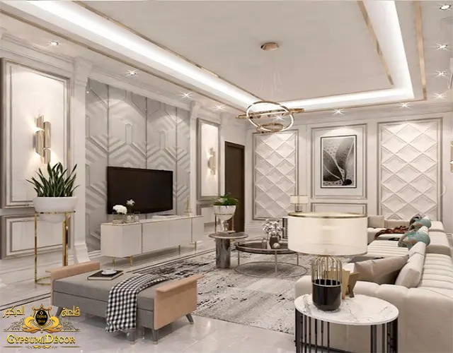 ديكورات جبس بورد جبس اسقف بسيط