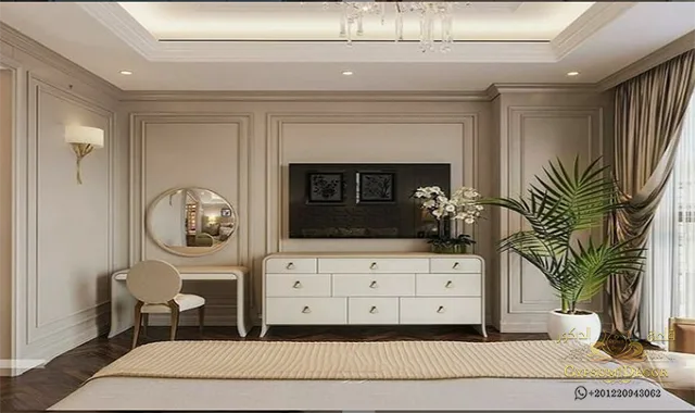 مكتبة شاشة خشب مودرن غرف نوم مكتبة شاشة غرف نوم