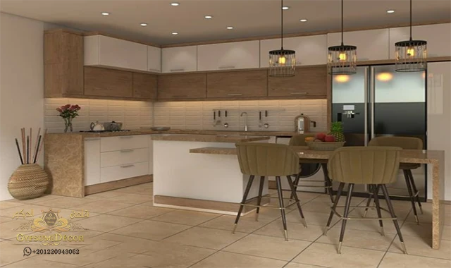 ديكورات مطابخ امريكية مفتوحة على الصالة مطابخ المنيوم