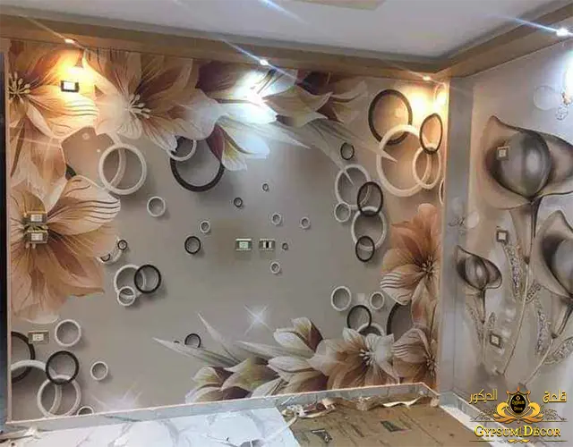 ديكورات ريسبشن ورق حائط 3D ديكورات ريسبشن