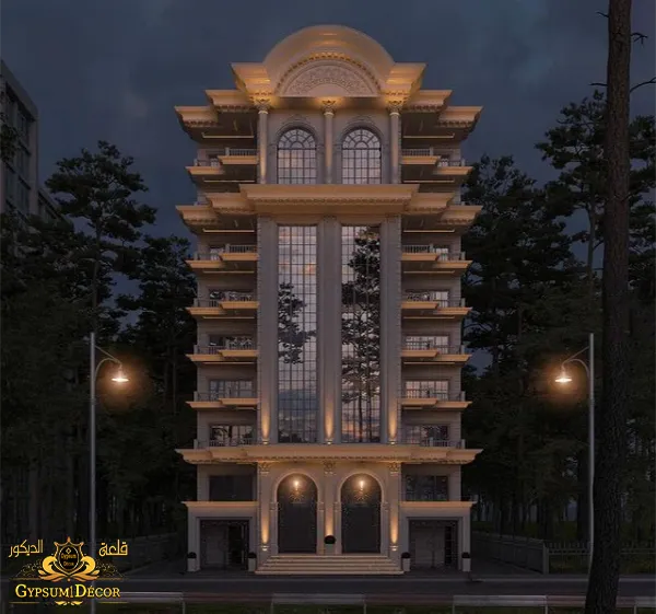 واجهات فلل مودرن دورين قصور ملكية ابو ظبي الأمارات