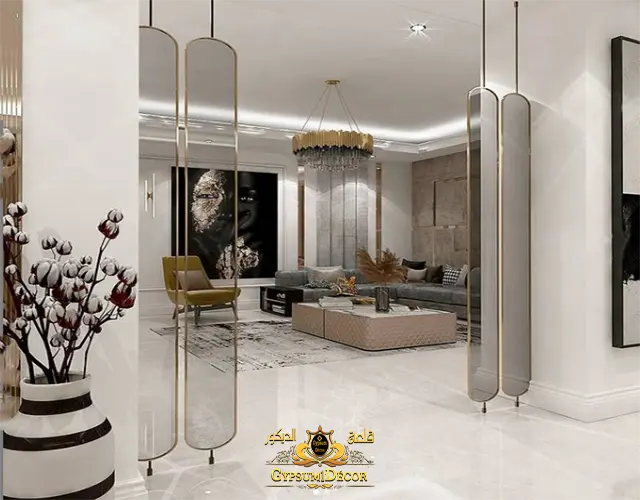 ديكورات جبس ناعمة وبسيطة اسقف جبس للصالات