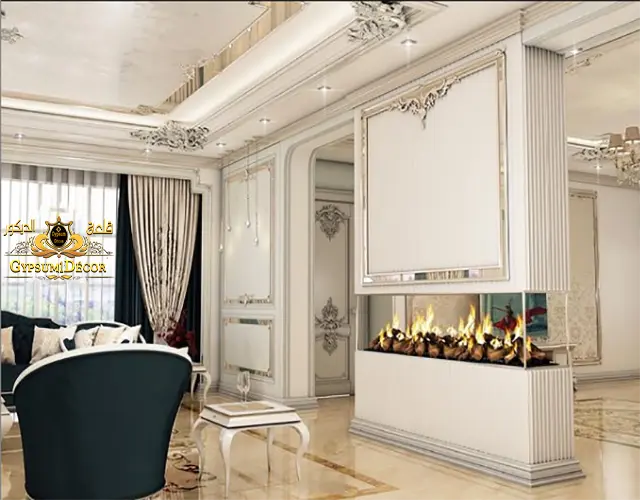 ديكورات جبس اسقف جبس حوائط كلاسيك