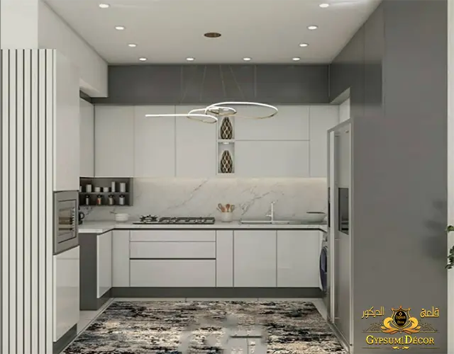 مطابخ أبيض واسود مودرن مطابخ خشب مودرن