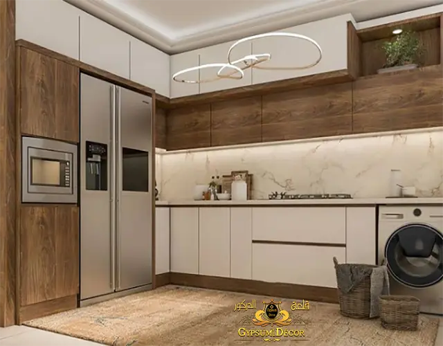 مطابخ مودرن ابيض ورمادي مطابخ تركية حديثة