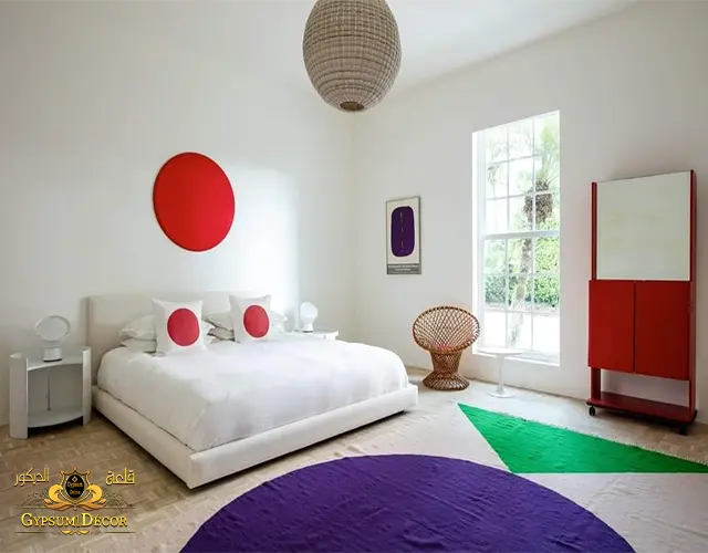 الوان في غرفة النوم