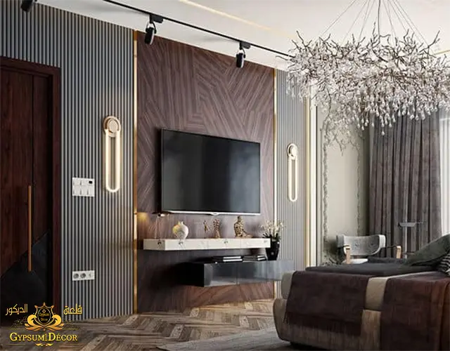 قلعة الديكورتليفزيون خشب