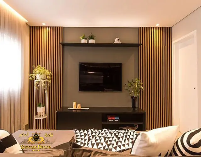 ديكور حائط تلفاز