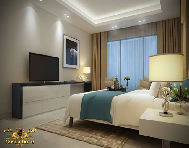 ديكورات اسقف غرف نوم بسيطة جبس بورد غرف نوم