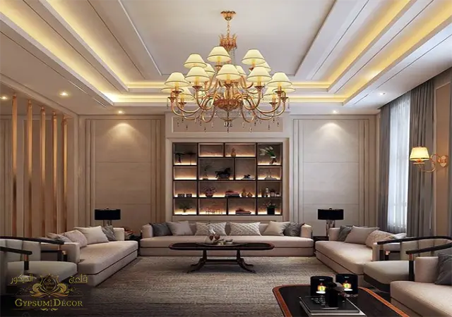 ديكورات جبس رقيقة وبسيطة جبس مجالس رجال فخم