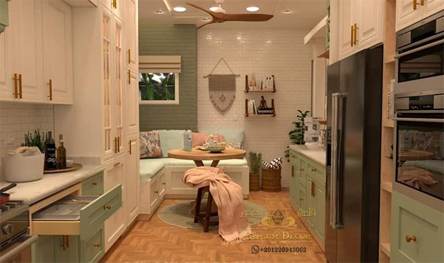 مطبخ امريكي مودرن صغير مطبخ مودرن