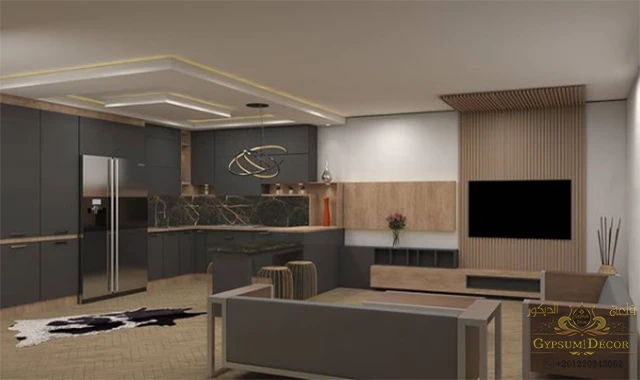 مطبخ امريكي بار مطبخ امريكي بار عادي