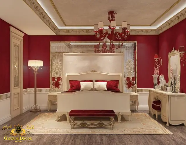 احدث ديكورات غرف نوم للعرسان كاملة مع الدولاب ديكورات غرف نوم للعرسان