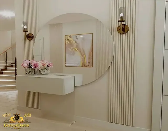 ديكور مرايات مداخل على الجدران اشكال مودرن ديكور مرايات مداخل على الجدران
