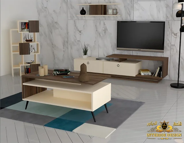 اشكال مكتبة شاشة خشب اشكال مكتبة شاشة خشب قلعة الديكور