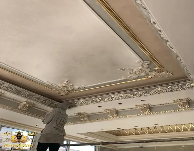 ديكورات جبصين عربي ديكورات جبس للصاله