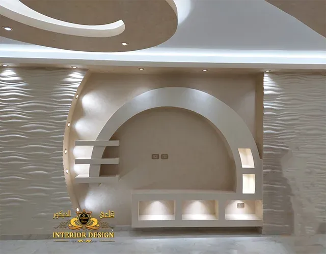 جبس بورد مكتبات جبس مكتبه