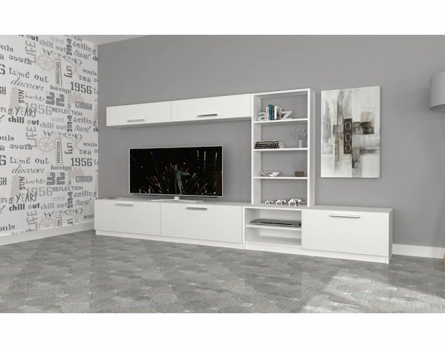 رفوف مكتبة خشب