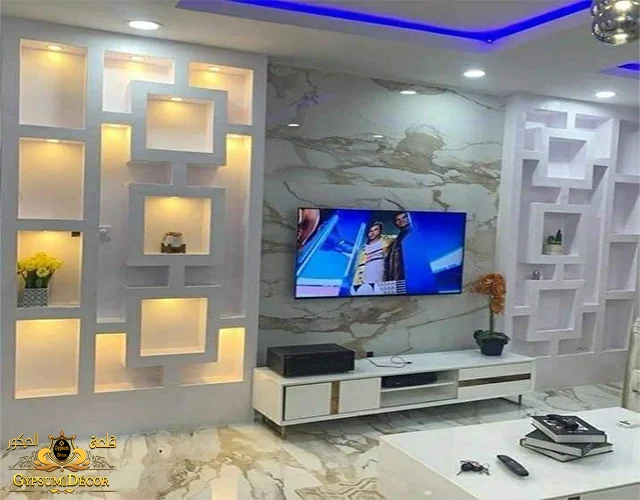 ديكورات شاشات بلازما على الحائط