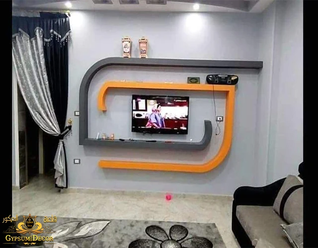 اشكال جبس بورد شاشات حرف s