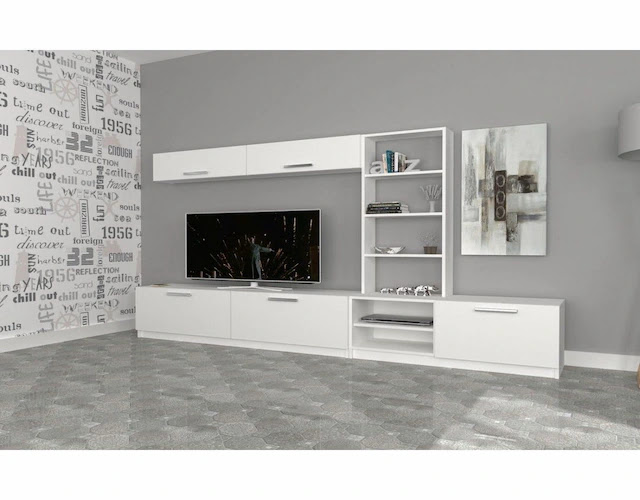 ديكور خشب لشاشة التلفزيون خشب لشاشة التلفزيون