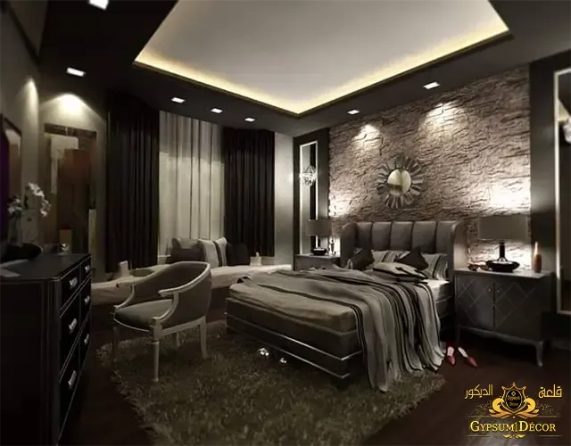 الوان غرف نوم اسود ورصاصي الوان غرف نوم رصاصي
