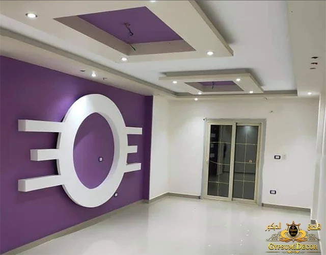 مكتبات شاشات جبس بورد قلعة الديكور مكتبات شاشات جبس بورد