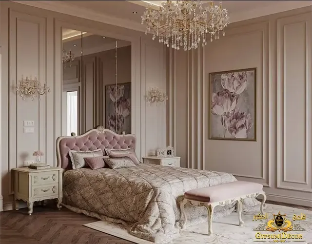 غرف نوم كلاسيكيه فخمة من خشب زان غرف نوم كلاسيكيه فخمة