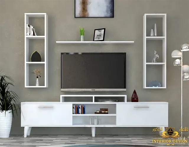 اشكال مكتبات خشب للكتب صغيرة قلعة الديكور