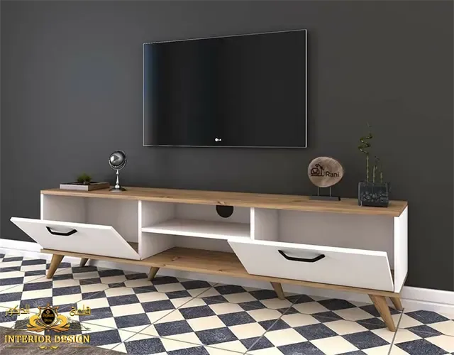 مكتبة خشب ديكور قلعة الديكور