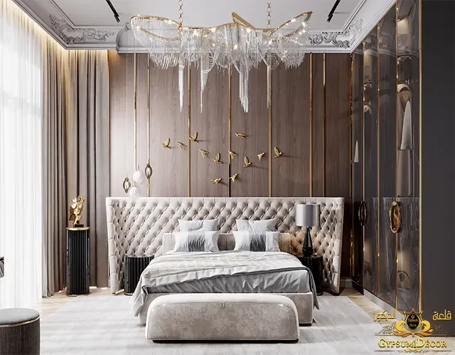 Gypsum bedroom decorations for the newlyweds Gypsum bedroom decorations