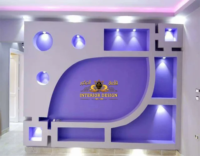 مكتبات جبس بورد للتلفزيون قلعة الديكور