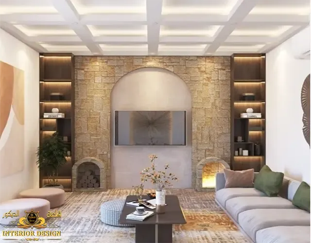 جبس بورد ريسبشن بسيط جبس بورد صالة قلعة الديكور