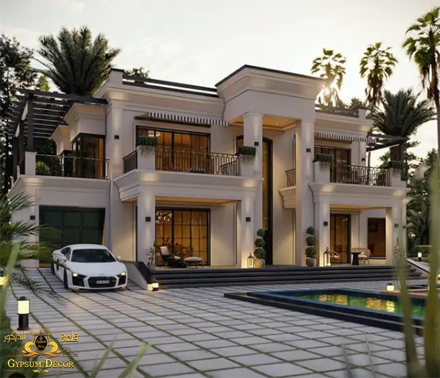 Modern villa designs from the outside Modern villa designs from