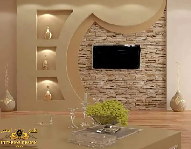 ديكور شاشات بلازما جبس بورد قلعة الديكور