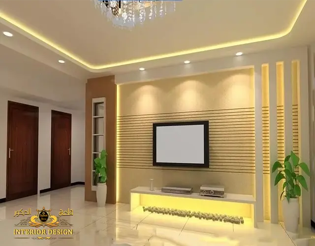 مكتبه للشاشه مودرن لشقق العرسان مكتبه للشاشه مودرن قلعة الديكور