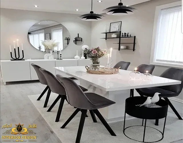 غرفة طعام كلاسيك وحديث غرفة طعام كلاسيك قلعة الديكور