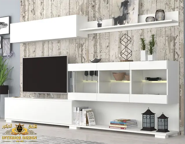 مكتبة شاشة خشب مكتبة شاشة خشب قلعة الديكور