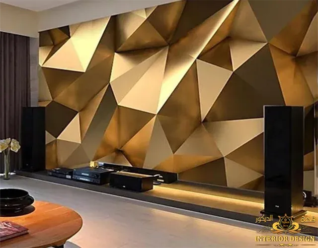 دهانات حوائط  مع ورق حائط 3D قلعة الديكور