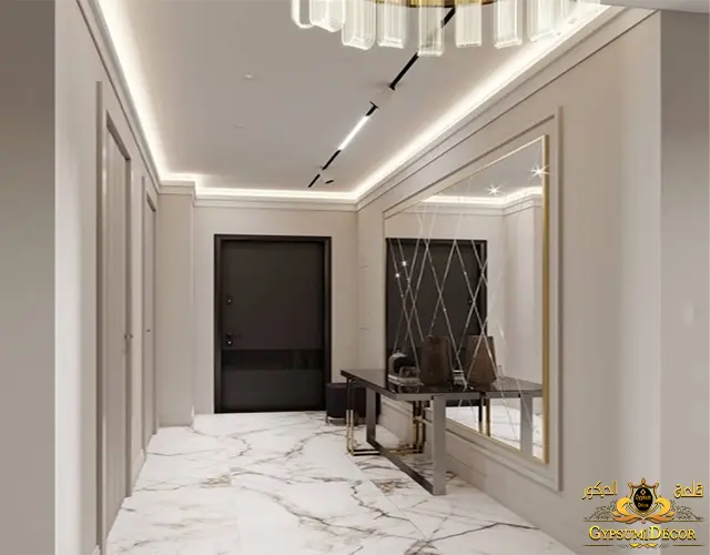 جبس بورد طرقة توزيع قلعة الديكور جبس بورد مداخل طرق