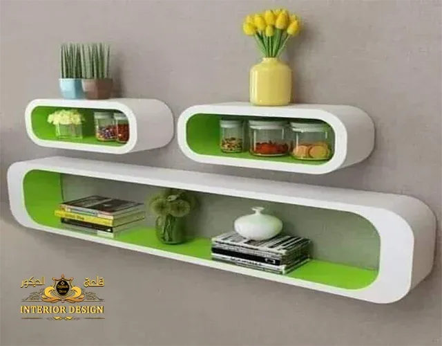 مكتبة خشب ديكور قلعة الديكور