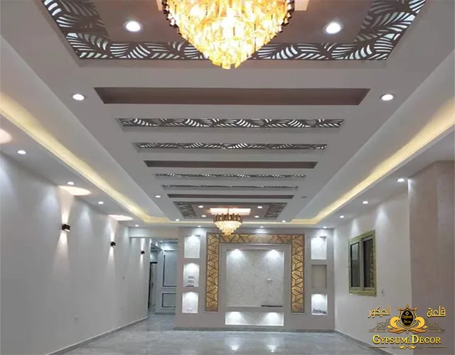 اجمل جبس بورد صالات أسقف جبس