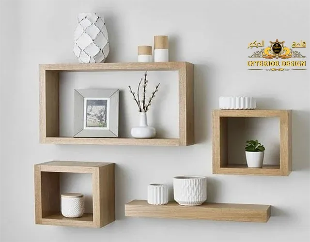 مكتبة خشب ديكور قلعة الديكور