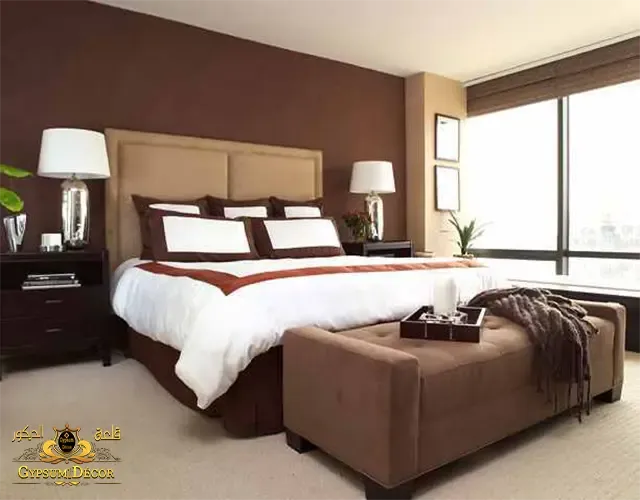 دهانات غرف نوم بني غرف نوم بني
