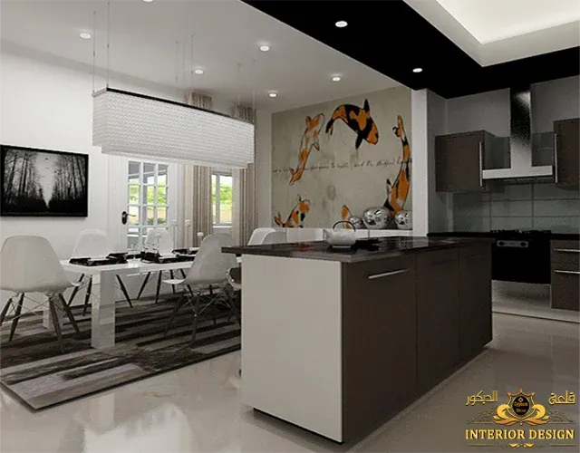 ديكورات غرف طعام كلاسيك مفتوحة على الصالة ديكورات غرف طعام كلاسيك