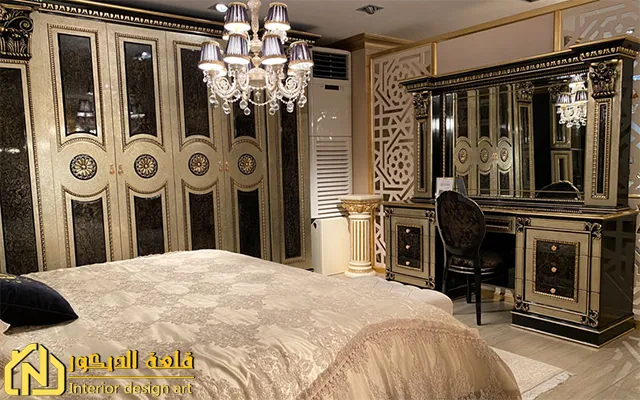 Classic bedrooms in black and white Classic-bedrooms-in-black