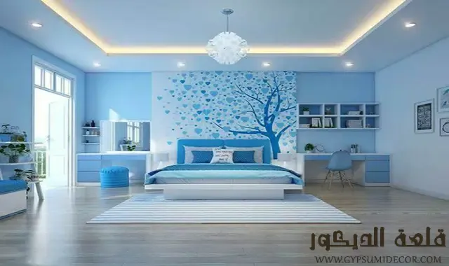 الوان غرف نوم ازرق سماوي الوان-غرف-نوم-ازرق-سماوي