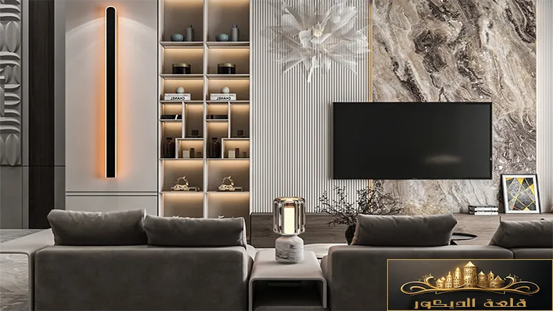 ديكور تلفزيون خلفية رخام ديكور-تلفزيون-رخام