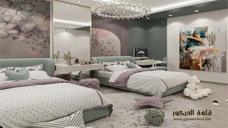 ديكور غرفة اطفال بسريرين ديكور-غرفة-اطفال-بسريرين