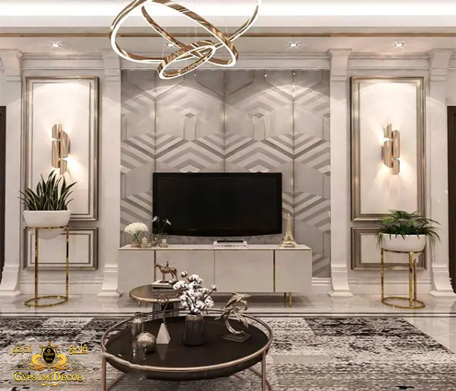 مكتبة خشب مودرن